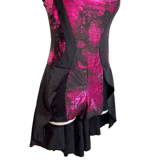 Kelle Hi-Low Dance Costume Biketard Leotard Size Teen Crackle Taylor Swift - Picture 5 of 11